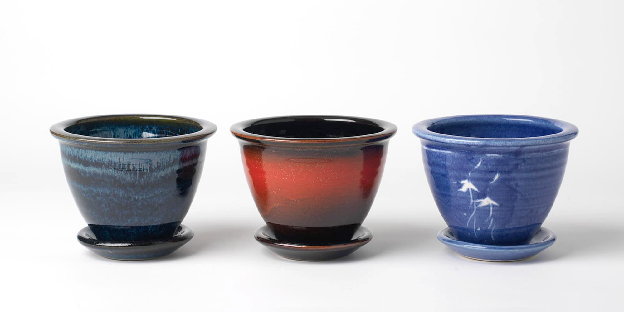 Image of Louis Mulcahy Pottery flower pots