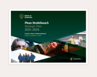 Clúdach Plean Straitéiseach Údarás na Gaeltachta 2021-2025