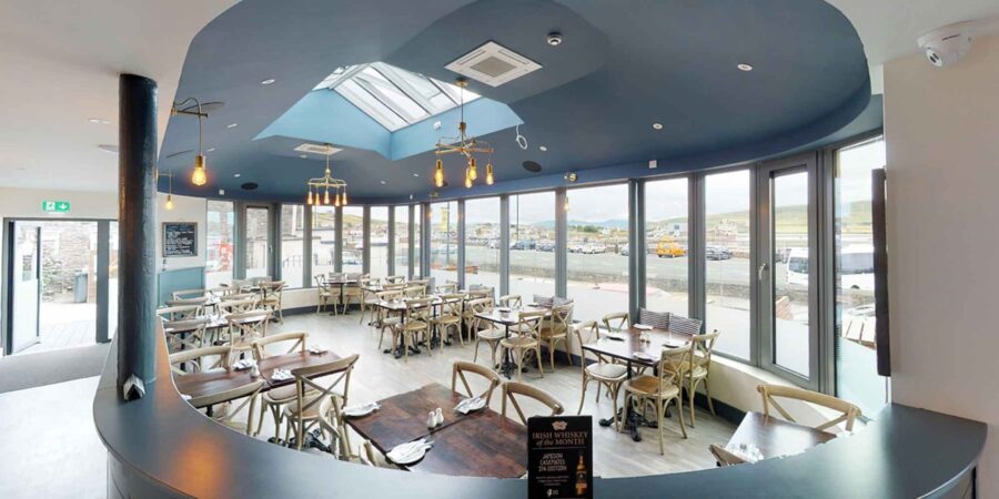 Radharc breá ó bhialann The Boat Yard