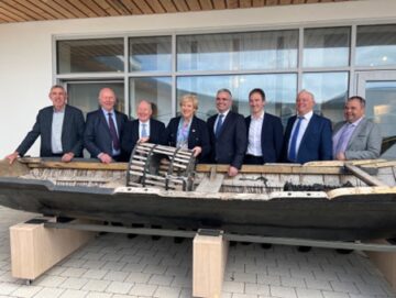 Ministers Heather Humphreys, Dara Calleary and Alan Dillon along with T.D. Michael Ring at the official opening of the SOLAS tourist hub in Mayo