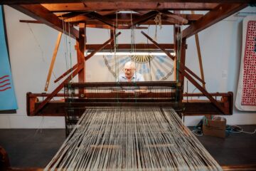 Donegal Tweed being created